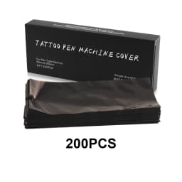 200/100/50pcs Big Size Tattoo Pen Bags Tattoo Pen Machine Sleeve Covers Black/Blue/Pink Clip Cord Sleeves Tattoo Accessories