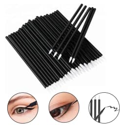 50pcs Disposable Nail Art Brush Eyeliner Eyeline Makeup Tools Manicure Painting Pen Tool Brushes