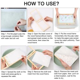New Multi-size Paper Making Mould Frame DIY Papermaking Paper Making Screen Learning Wood Handcraft Gift Wooden Mesh Mold