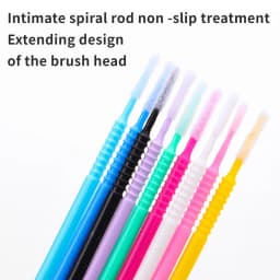 100pcs Microbrush Eyelash Extension Brush Lash Glue Cleaning Makeup Brushes Eyelash Extension Supplies Accessories Micro Brushes
