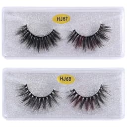 20 Pairs 3d False Lashes Bulk Natural Thick Fluffy False Eyelashes Makeup Fake Eyelashes Pack