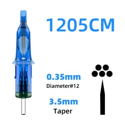 POSEIDON 10PCS/Box Tattoo Needles Disposable Sterile Tattoo Cartridge Needles Permanent Makeup RL CM for Tattoo Machine Pen