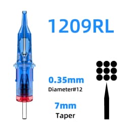 POSEIDON 10PCS/Box Tattoo Needles Disposable Sterile Tattoo Cartridge Needles Permanent Makeup RL CM for Tattoo Machine Pen