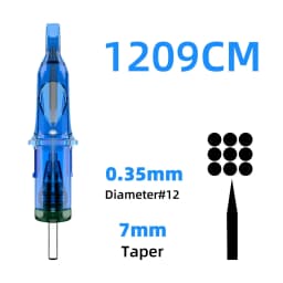POSEIDON 10PCS/Box Tattoo Needles Disposable Sterile Tattoo Cartridge Needles Permanent Makeup RL CM for Tattoo Machine Pen