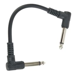 15cm 6.35mm Guitar Effects Pedal Cable Connector 1/4in Plug Wire Right Angle