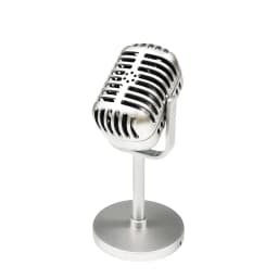 Retro Microphone Prop Classic Plastic Microphone Party Favors Live Performance Home Decoration Ornaments