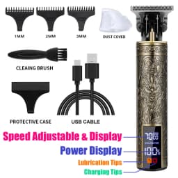 T9 Electric Hair Cutting Machine Hair Clipper Beard Shaving Body Hair Trimmer Clippers Professional Barber Men Trimmer Shaver