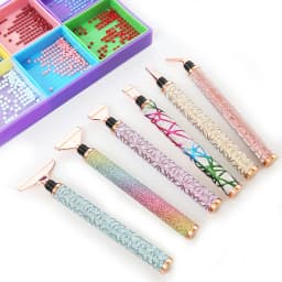 Glitter 5D Diamond Painting Pen Point Drill Pens Cross Stitch Embroidery DIY Craft Sparkle Nail Art Handmade Supplies