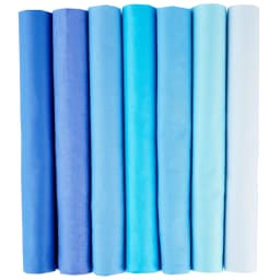 7PCS 25 X 25cm/50 X 50cm Squares Cotton Craft Plain Fabric Cloths for DIY Bundle Patchwork Quilting Sewing Scrapbooking Artcraft