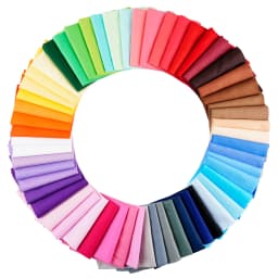7PCS 25 X 25cm/50 X 50cm Squares Cotton Craft Plain Fabric Cloths for DIY Bundle Patchwork Quilting Sewing Scrapbooking Artcraft