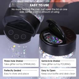 Holographic Chunky Glitter Sequins, 50g, Mixed Size Laser Sparkle Flakes For DIY Nail Hair Skin,Music Festival