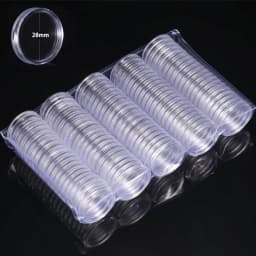 10/100p 21-46mm Transparent Plastic COINN Holder COINN Collecting Box Case for COINN Storage Capsules Protection Boxes Container