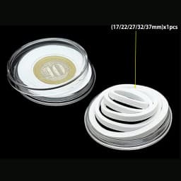 10/100p 21-46mm Transparent Plastic COINN Holder COINN Collecting Box Case for COINN Storage Capsules Protection Boxes Container