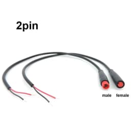 6mm M6 2/3/4/5 Pin core male female Electric ebike Butt Plug power Cable Connector waterproof Scooter Brake Signal Sensor