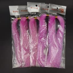 5pcs fly fishing line crystal twisted holographic tinsel 10colors for making jig hook lure files decorating lure making material