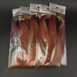 5pcs fly fishing line crystal twisted holographic tinsel 10colors for making jig hook lure files decorating lure making material