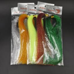 5pcs fly fishing line crystal twisted holographic tinsel 10colors for making jig hook lure files decorating lure making material