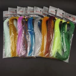 5pcs fly fishing line crystal twisted holographic tinsel 10colors for making jig hook lure files decorating lure making material