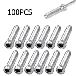 Bicycle Brake Sliders Cable Points to Aluminum Brake Line Front Chain Shifter Inside Wire End Cap Tip Crimped MTB Bike Accessory
