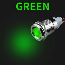 6mm 8mm 10mm 12mm 14mm Metal LED Warning Indicator Light Signal Lamp Pilot Wire 3-6 12-24 220V Waterproof IP65 Red Green Blue