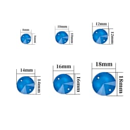 VC Neon Fluorescent Roundness Sew on Rhinestone Roundness Sewing Diamond Glass Diamond Flatback DIY Accessories Wedding