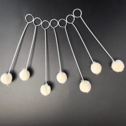 10/30pcs Leather Wool Balls Painting Brush Assisted Dyeing Leather Dauber Tool Leather Dyeing Brush Sponge Paint Brush