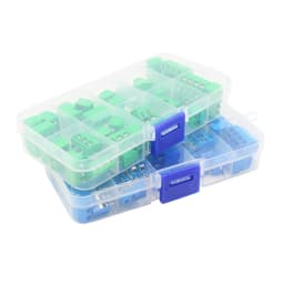 50Pcs/BOX Green Blue Pitch 5.0mm Straight Pin 2P 3P Screw PCB Terminal Block Connector 10A 300V 24-18AWG