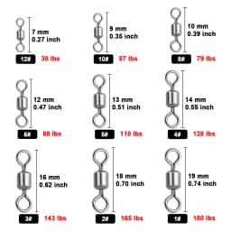9KM Stainless Steel Swivels 25~100Pcs Barrel Swivels Fishing Rolling Swivel Lure Line Connector High Strength Fishing Tackle