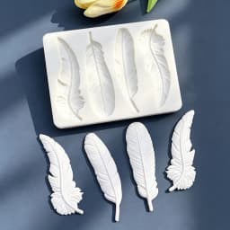 Feather Silicone Mold Sugarcraft Chocolate Cupcake Baking Mold Fondant Cake Decorating Tools