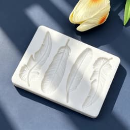 Feather Silicone Mold Sugarcraft Chocolate Cupcake Baking Mold Fondant Cake Decorating Tools