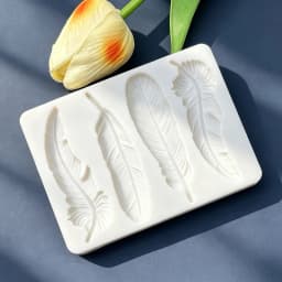 Feather Silicone Mold Sugarcraft Chocolate Cupcake Baking Mold Fondant Cake Decorating Tools