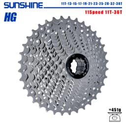 SUNSHINE Road Bike Cassette 8/9/10/11/12 Speed 23/25/28/32/34/36T k7 Cassette 8V 9V 10V 11V 12V for SHIMANO HG