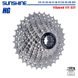 SUNSHINE Road Bike Cassette 8/9/10/11/12 Speed 23/25/28/32/34/36T k7 Cassette 8V 9V 10V 11V 12V for SHIMANO HG