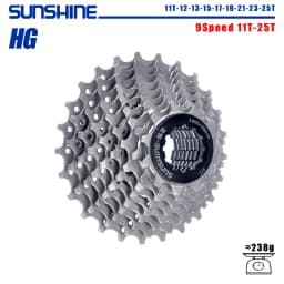SUNSHINE Road Bike Cassette 8/9/10/11/12 Speed 23/25/28/32/34/36T k7 Cassette 8V 9V 10V 11V 12V for SHIMANO HG