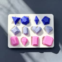 Gemstone Diamond Silicone Cake Baking Mold Sugarcraft Chocolate Cupcake Resin Tools Fondant Decorating Tools