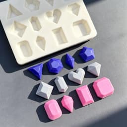 Gemstone Diamond Silicone Cake Baking Mold Sugarcraft Chocolate Cupcake Resin Tools Fondant Decorating Tools