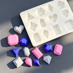 Gemstone Diamond Silicone Cake Baking Mold Sugarcraft Chocolate Cupcake Resin Tools Fondant Decorating Tools