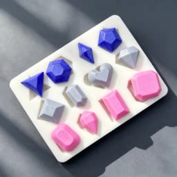 Gemstone Diamond Silicone Cake Baking Mold Sugarcraft Chocolate Cupcake Resin Tools Fondant Decorating Tools