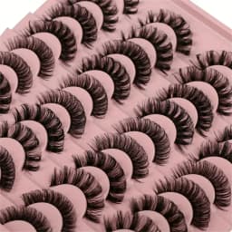 20 pairs Dramatic Volume 3D Faux False Eyelashes for Natural Looking Eyelash Extensions and Makeup