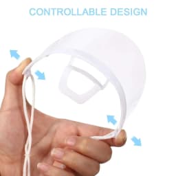5Pcs Reusable Transparent Anti-fog Mask Shield Cover Restaurant School Plastic Anti-saliva Mouth Shield Beauty Tattoo Accessory