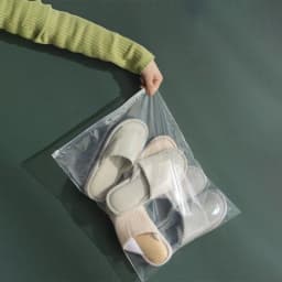PE Transparent Shoe Storage Bag Multi-purpose Dust Bag Travel Zipper Bag Waterproof Moisture-proof Sealing Shoe Cover Ziplock