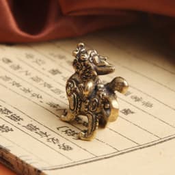 Kirin Feng Shui Ornament Pure Copper Unicorn Pendant Statue Figurine Kylinsculpture Wealth Brass Decor Chinese Pi Ornament