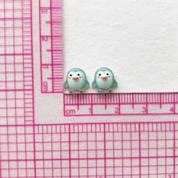 50pcs Cute 9mm Resin Mini Penguin Series Flat Back Stone Figurines DIY Wedding Scrapbook Manicure Accessories