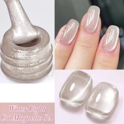 BORN PRETTY Sparkling Glass Bead Cat Magnetic Gel Nail Polish Flash White Spar Red Color Semi Permanent Soak Off UV Gel Varnish
