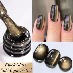 BORN PRETTY Sparkling Glass Bead Cat Magnetic Gel Nail Polish Flash White Spar Red Color Semi Permanent Soak Off UV Gel Varnish