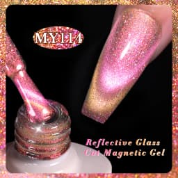 BORN PRETTY Sparkling Glass Bead Cat Magnetic Gel Nail Polish Flash White Spar Red Color Semi Permanent Soak Off UV Gel Varnish