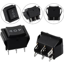 2pcs Rocker Switch 6 PIN DPDT Double Pole Double Throw 20 Amp Momentary Rocker Switch For Home Appliances Car