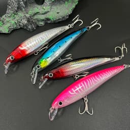 140mm 41g Big Floating Minnow Fishing Lures Laser Artificial Baits Saltwater Long Casting Trolling Wobblers UV Jerkbait Supplies