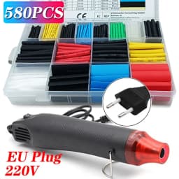 580/328/127PCS Heat Shrink Tubing Wrapping Kit 2:1 Shrinkable Wire Shrinking Wrap Tubing Wire Connect Cover Protection Sleeving