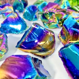 1PC High Quality Aura Obsidian Raw Stone Natural Crystal Raw Stone, Gemstone Jewelry, Glitter, Healing Crystal, Birthday Gift